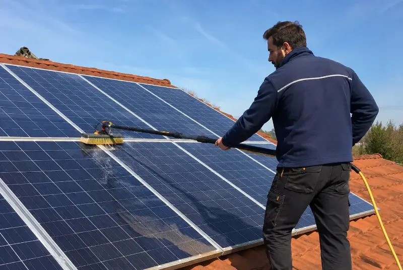Nettoyage et entretien de panneaux solaires à Léaz